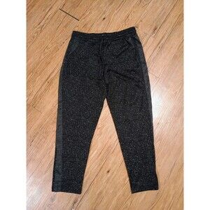 Rewash Women's Size Large Tapered Leg Jogger Sweatpants Drawstring Black Gray